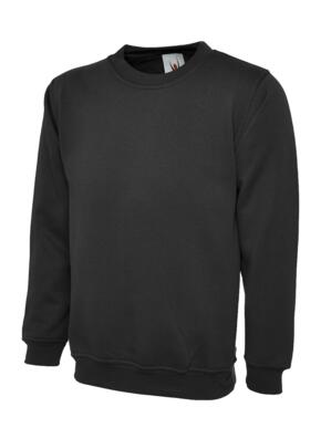 Uneek UC202 - Childrens Classic Sweatshirt 300GSM - Black