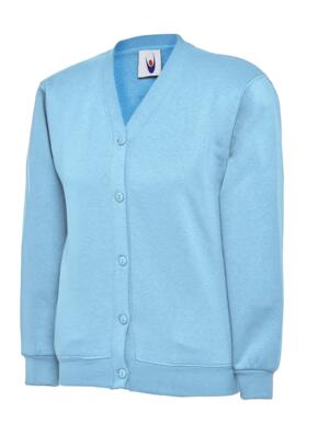 Uneek UC207 - Childrens Classic Cardigan 300GSM - Sky Blue