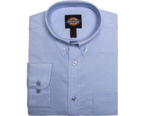 Dickies SH64200 Mens Oxford Long Sleeve Shirt - Sky Blue