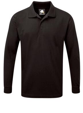 ORN 1170 Weaver - Long Sleeve Polo Shirt - Black