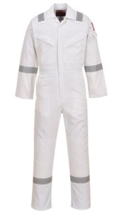 Portwest FR50 - Flame Resistant Anti-Static Coverall - White