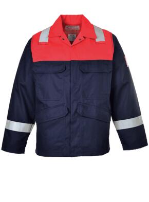 Portwest FR55 - Bizflame FR Contrast Jacket - Navy Blue / Red