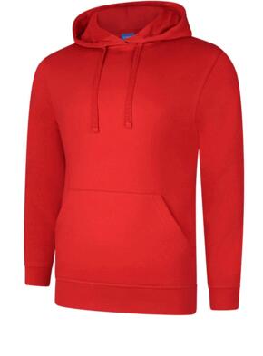 Uneek UX4 - Olympic Value Hooded Sweatshirt 280gsm - Red