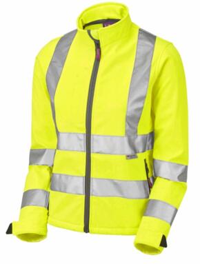 LEO SJL01 Honeywell - Hi-Vis Ecoviz Womens Softshell Jacket - Yellow