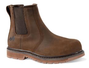 Rockfall RF951Ruby - Ladies Chelsea  Safety Boot - Brown