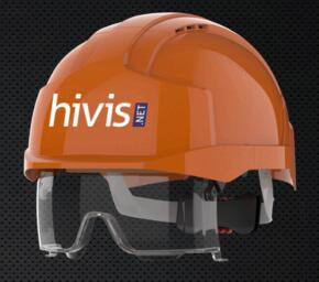 JSP EVO VISTALENS - DIRECT PRINT HELMETS (BOX OF 10) - Orange