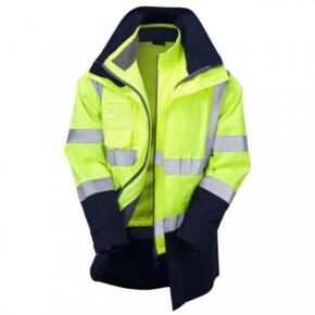 LEO A04 - CLOVELLY 3-IN-1 ANORAK AND SOFTSHELL - Yellow / Navy