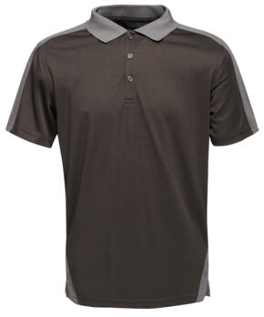 REGATTA TRS174 - CONTRAST WICKING POLO - Black / Seal