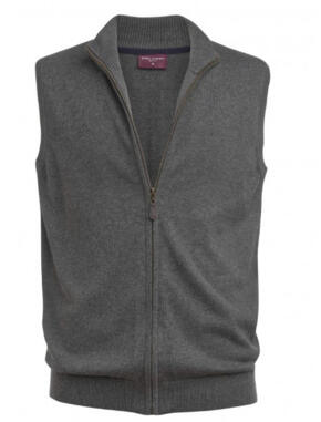 Brook Taverner 4372 Lincoln - Knitted Zip Gilet - Charcoal