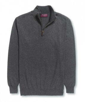 Brook Taverner 7898 Dallas – 1/4 zip Jumper - Charcoal