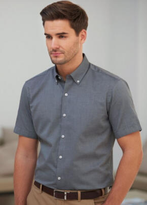 Brook Taverner 7883 Calgary – Royal Oxford Shirt - Grey