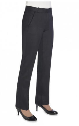 Brook Taverner 2262 Astoria - Tailored Leg Trouser - Charcoal