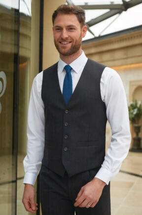 Brook Taverner 1300 Capital – Mens Waistcoat - Charcoal