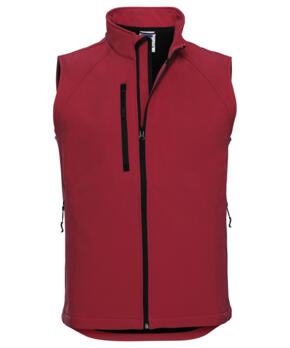 RUSSELL J141M SOFTSHELL GILET - Red