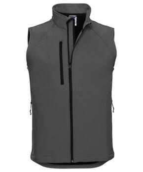 RUSSELL J141M - SOFTSHELL GILET - Titanium
