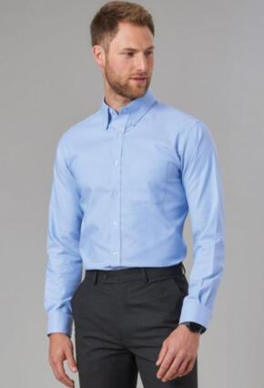 Brook Taverner 4050 Whistler – Classic Oxford Shirt - Sky Blue