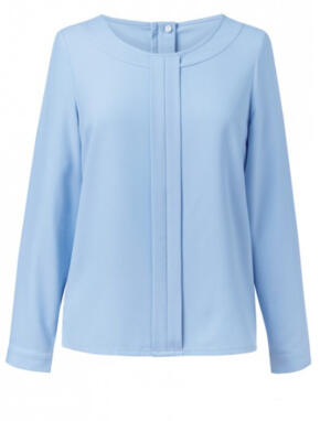 Brook Taverner 2279 Roma - crepe de chine Blouse - Sky Blue