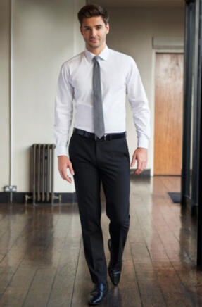 Brook Taverner 8845 Monaco – Tailored Fit Trouser - Black