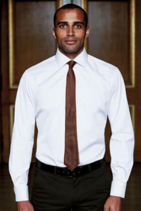 Brook Taverner 7642 Chester – Classic Fit Shirt Cotton Poplin - White
