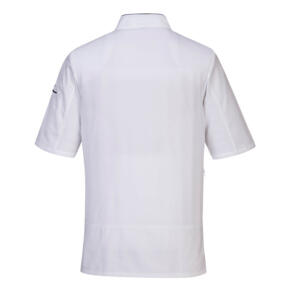 Portwest Surrey Chefs Jacket S/S - White