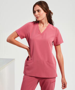 Premier NN310 -Ladies Invincible Onna-stretch tunic - Calm Pink
