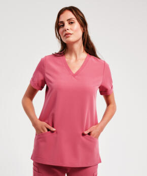 Premier NN310 -Ladies Invincible Onna-stretch tunic - Calm Pink