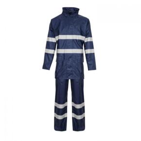 Supertouch HiVis Contractor Rainsuit - Navy