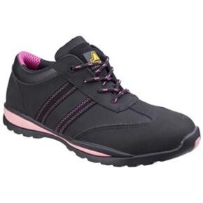 Amblers Ladies Lightweight Safety Trainer - Black