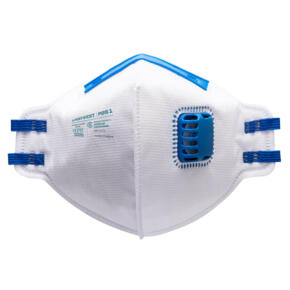 Portwest P251 - FFP2 Valved Fold Flat Respirator (Pk20) - White
