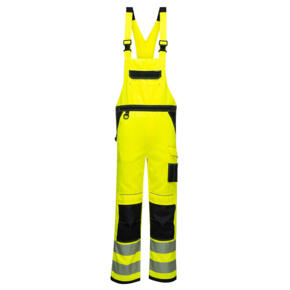 Portwest PW344 - Hi-Vis Bib and Brace - Yellow / Black