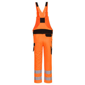 Portwest PW244 - Hi-Vis Bib and Brace - Orange / Black