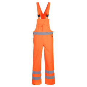 Portwest S388 - Hi-Vis Breathable Rain Bib and Brace - Orange