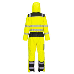 Portwest PW355 - Rain Coverall - Yellow / Black