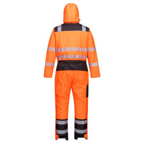 Portwest PW352 - Winter Coverall - Orange / Black