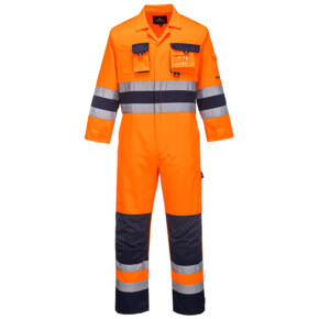 Portwest TX55 - Nantes Contrast Work Coverall - Orange / Navy