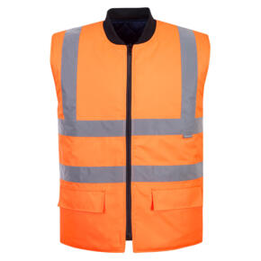 Portwest S469 - Hi-Vis Reversible Bodywarmer - Orange