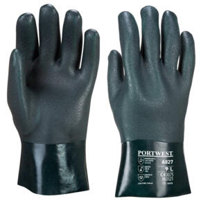 Portwest A827 - Double Dipped PVC Gauntlet 27cm - A827