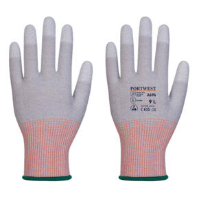Portwest LR13 ESD PU Fingertip Cut Glove (Pk12) - A696