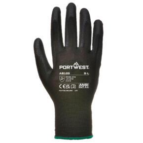 Portwest PU Palm Glove (288 Pairs) - AB129 Black