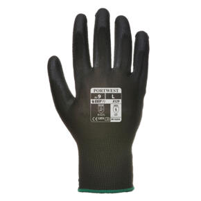 Portwest PU Palm Glove - Carton (480 Pairs) - A129 Black