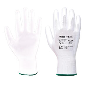 Portwest PU Palm Glove - Carton (480 Pairs) - A129 White