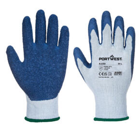Portwest Grip Glove - Latex - A100 - Grey/Blue