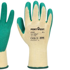 Portwest Grip Glove - Latex - A100 - Green