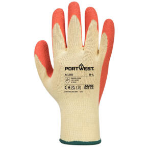 Portwest Grip Glove - Latex - A100 - Orange