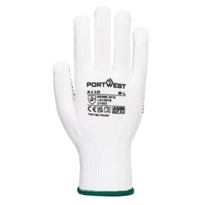 Portwest Polka Dot Glove - A110 - White