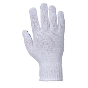 Portwest Classic Polka Dot Glove - A111 - White / Blue