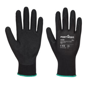 Portwest Dermi-Grip NPR15 Nitrile Sandy Glove - A335 - Black