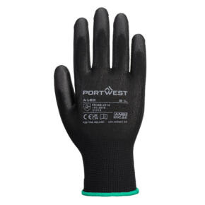 Portwest PU Palm Glove - A120 - Black