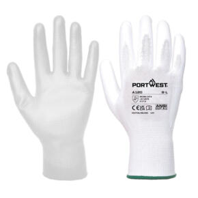 Portwest PU Palm Glove - A120 - White