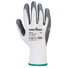 Portwest Flexo Grip Nitrile Glove - A310 - Grey / White